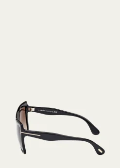 THIS ITEM IS NOT AVAILABLE.TOM FORDFiore Acetate Butterfly Sunglasses