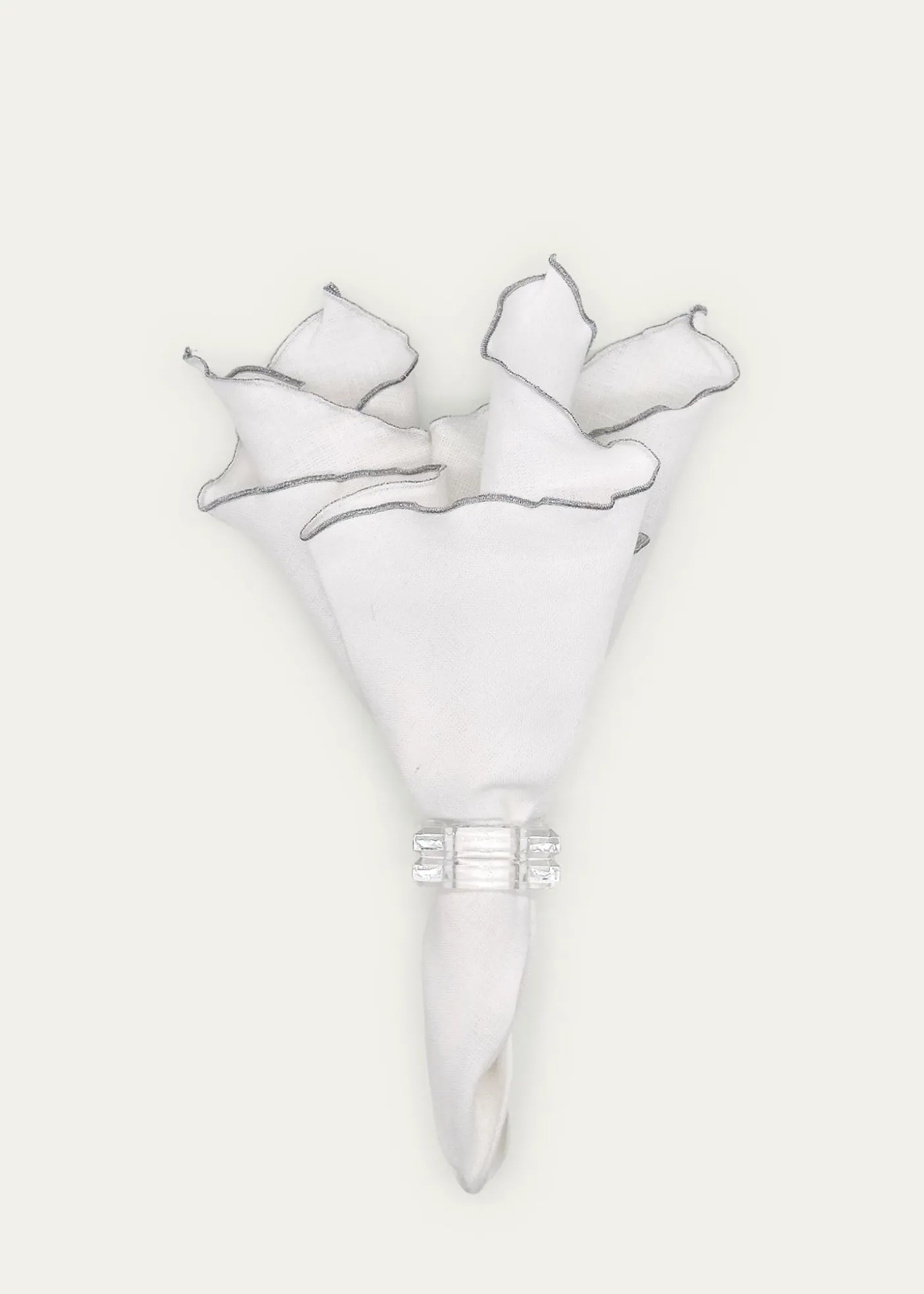 Tina Chen DesignsSilver Lettuce Edge Napkin