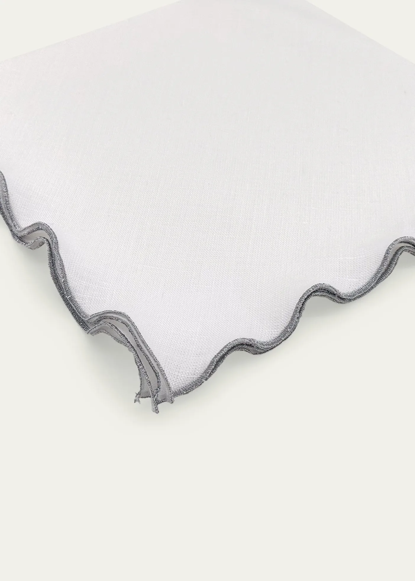 Tina Chen DesignsSilver Lettuce Edge Napkin