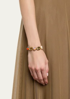 TOHUM DesignConcha Large Puka Bracelet, Yellow