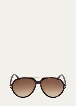 TOM FORDAalto Acetate Round Sunglasses