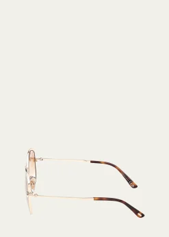 TOM FORDAbbey 58MM Geometric Sunglasses