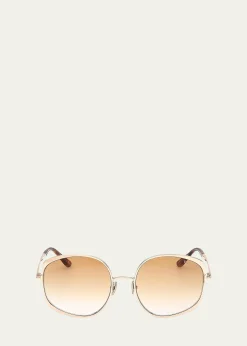 TOM FORDAbbey 58MM Geometric Sunglasses