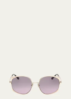 TOM FORDAbbey 58MM Geometric Sunglasses