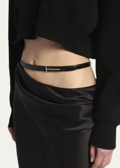 TOM FORDAsymmetric Satin Maxi Skirt With Train