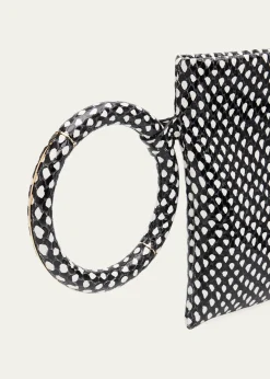 TOM FORDAura Snake-Effect Leather Clutch