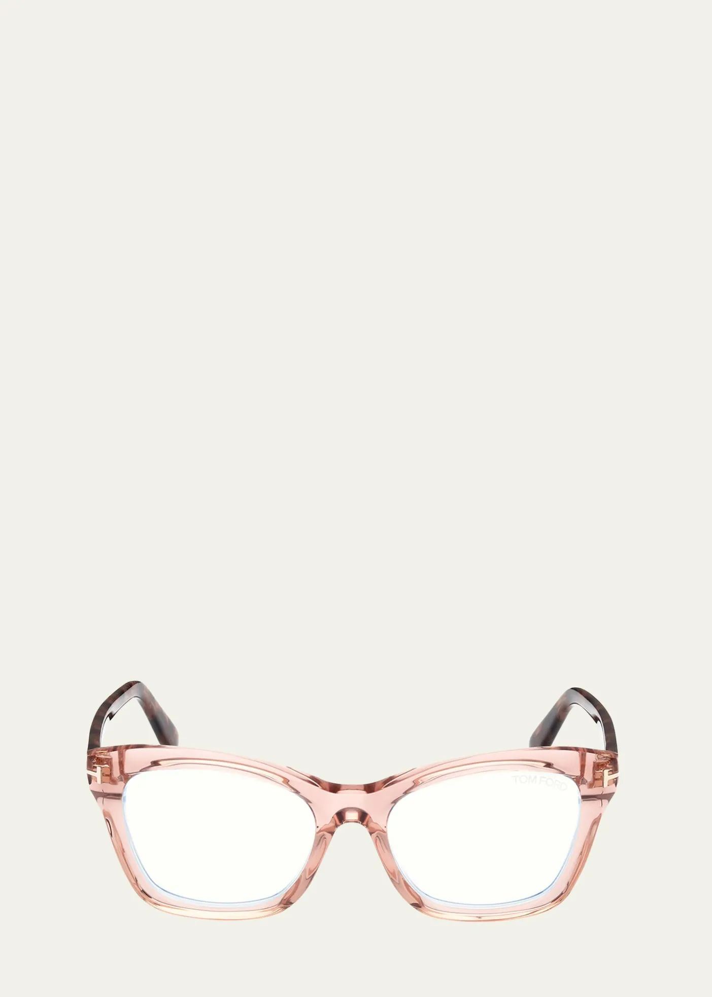 TOM FORDBlue Filtering Two-Tone Acetate Cat-Eye Sunglasses