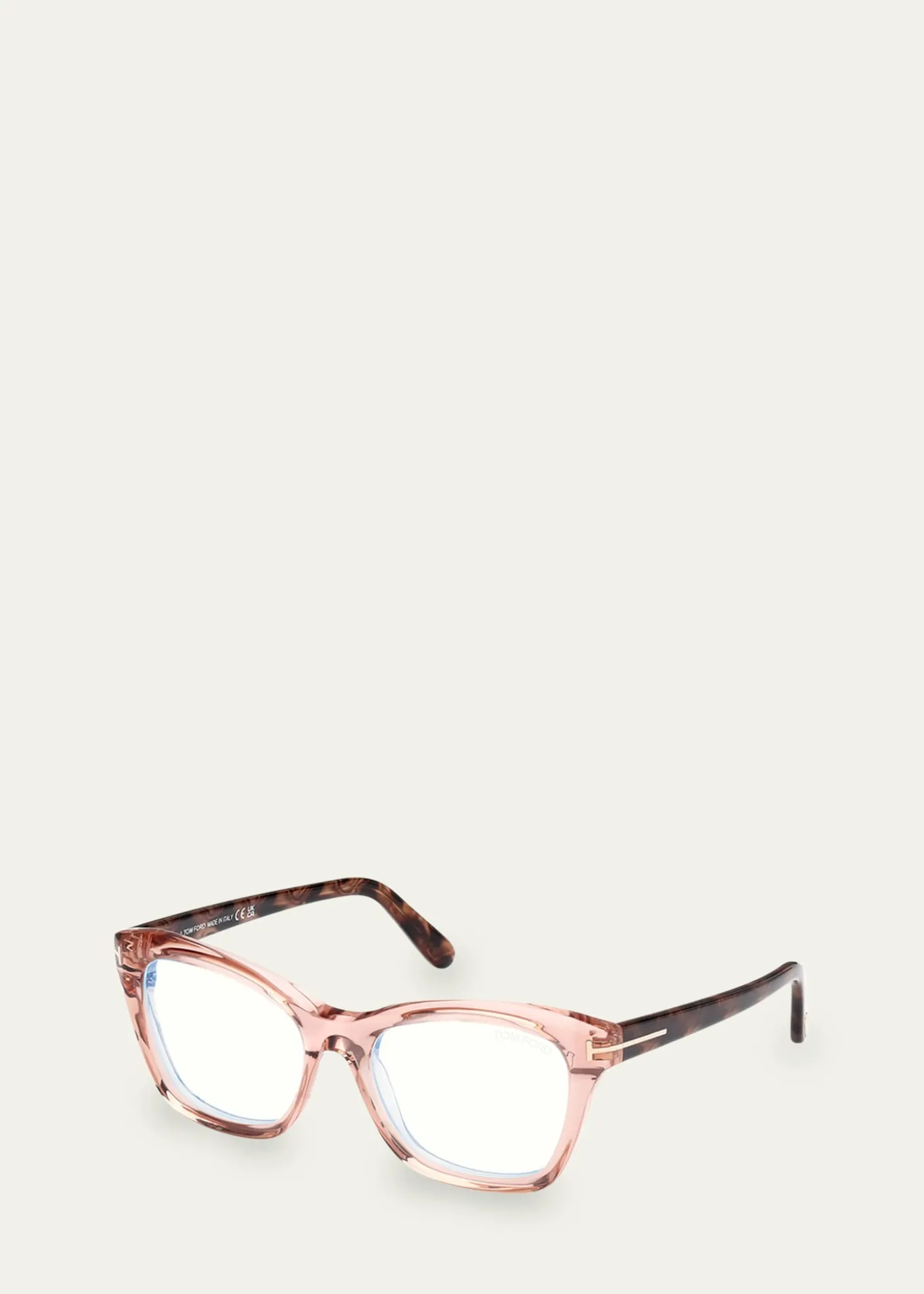 TOM FORDBlue Filtering Two-Tone Acetate Cat-Eye Sunglasses