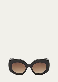TOM FORDClaudette 51MM Oval Sunglasses