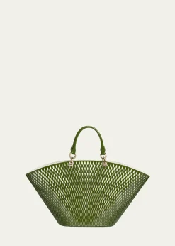 TOM FORDCut Out Patent Leather Large Tote Bag