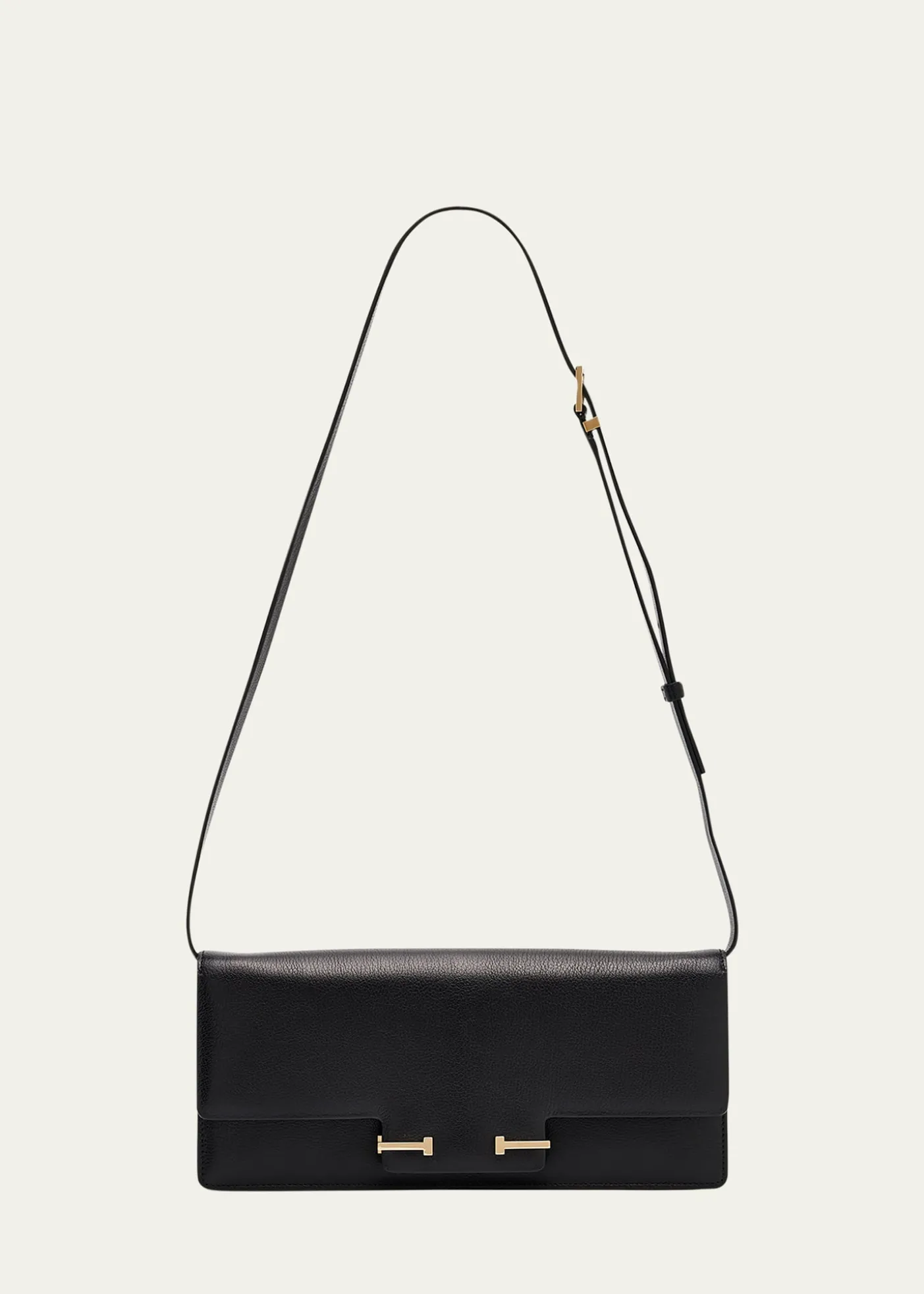 TOM FORDEast-West Supple Grain Leather Shoulder Bag