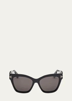 TOM FORDElvira Cat Eye Acetate Sunglasses