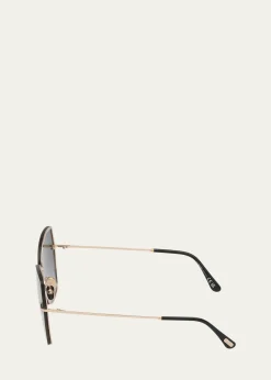 TOM FORDNickie Metal Butterfly Sunglasses