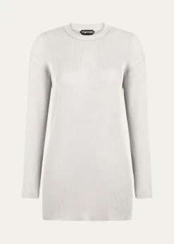 TOM FORDPaillette Rib Knit Tunic Top