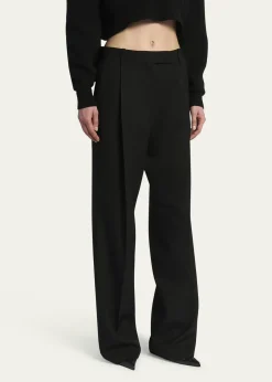 TOM FORDPleated Wool-Blend Trousers