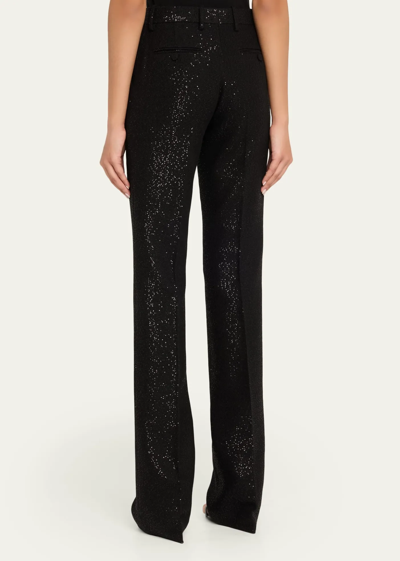 TOM FORDSequined Crepe Straight-Leg Pants