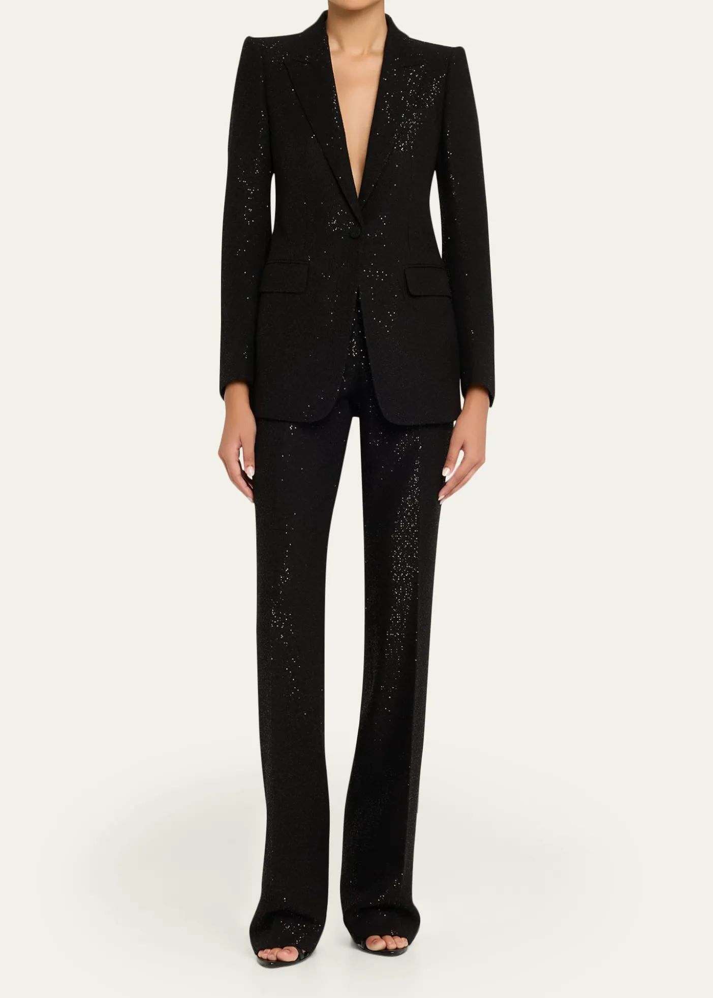 TOM FORDSequined Crepe Straight-Leg Pants