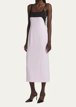 TOM FORDStrappy Silk Crepe Midi Dress