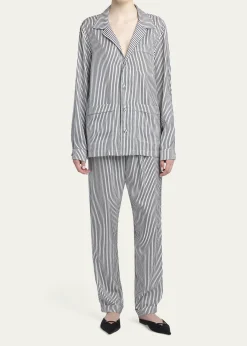 TOM FORDStriped Silk Pajama Shirt