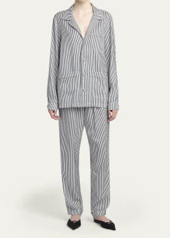 TOM FORDStriped Silk Straight-Leg Pull-On Pajama Pants