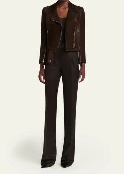 TOM FORDSuede Moto Jacket