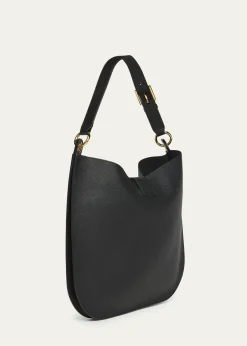 TOM FORDTara Large Hobo Crossbody in Grained Leather