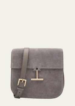 TOM FORDTara Medium Crossbody Bag in Suede