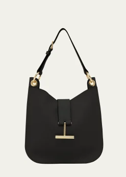 TOM FORDTara Small Hobo Crossbody in Grained Leather