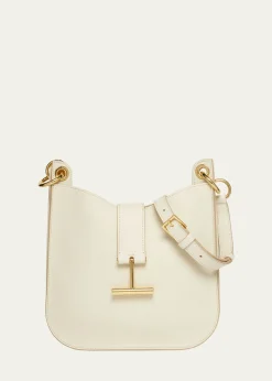 TOM FORDTara Small Hobo Crossbody in Grained Leather