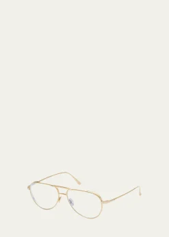 TOM FORDTitanium Aviator Optical Frames