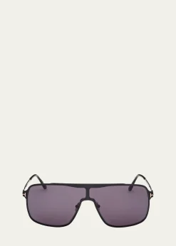 TOM FORDZappa Metal and Acetate Aviator Sunglasses