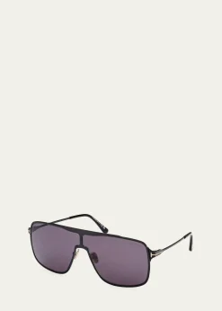 TOM FORDZappa Metal and Acetate Aviator Sunglasses
