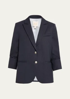 TWPBoyfriend Single-Breasted Stretch Wool Blazer