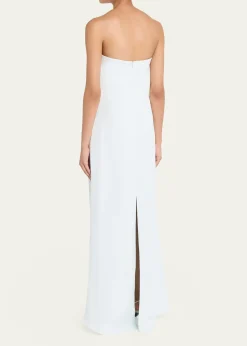 TWPCarolyn's Gown in Coated Viscose Linen