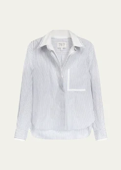 TWPDouble Layer Boyfriend Shirt