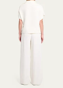 TWPDraped Mock-Neck Tee