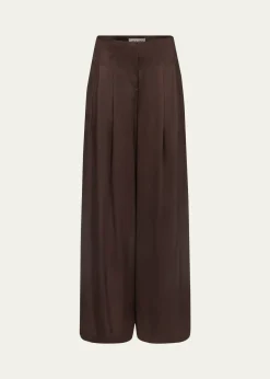 TWPDrew Silk Wide-Leg Pants