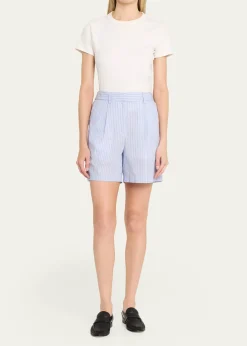 TWPHenry St Shorts in Spaced Shirt Striping