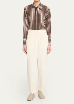 TWPJoey Striped Cotton-Silk Shirt