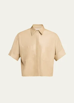 TWPMy Newest Mistake Shirt in Leather
