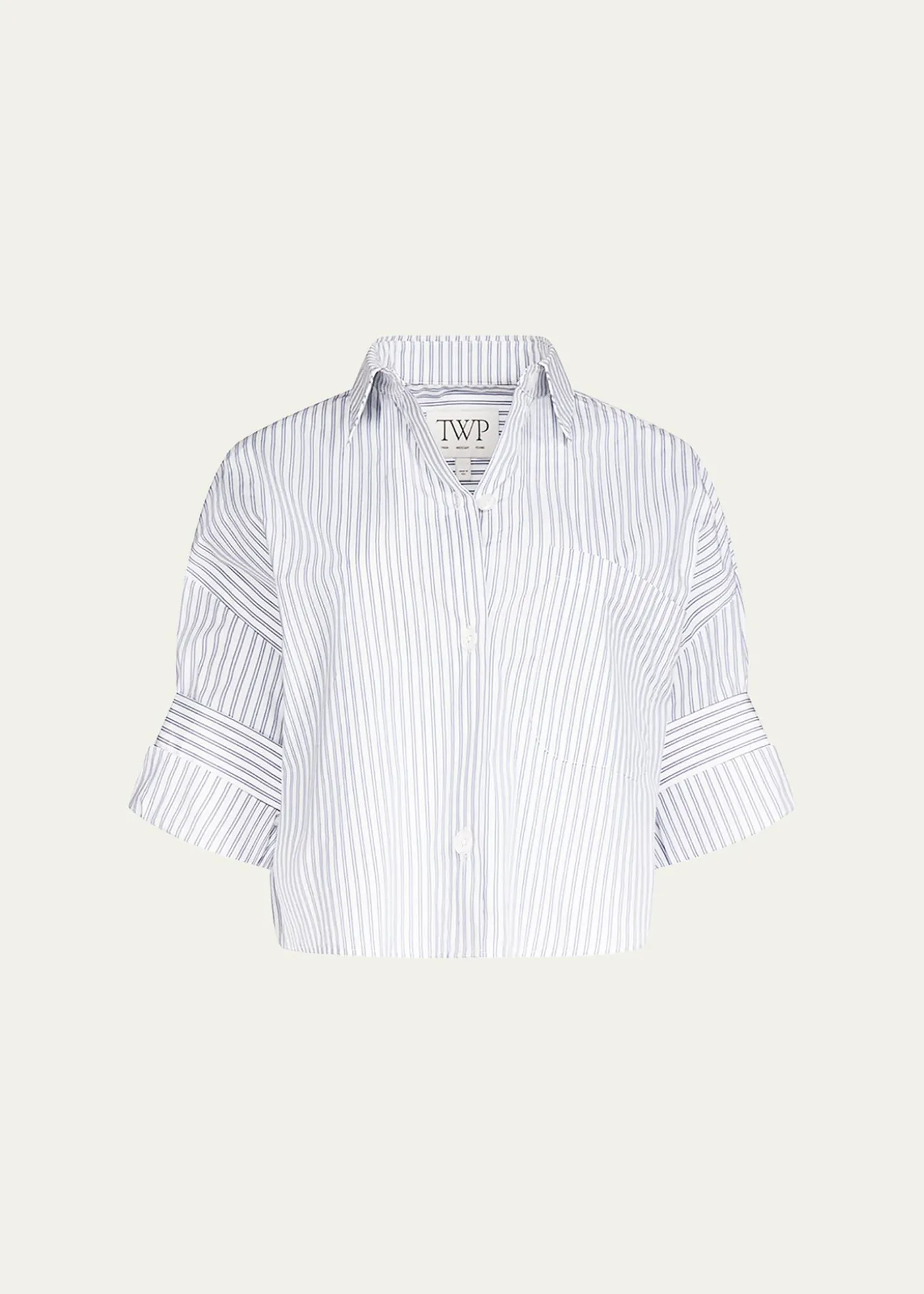 TWPNext Ex Striped Cropped Shirt