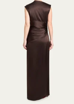 TWPOn the Side Silk Maxi Dress
