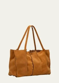 Ulla JohnsonAdria Large Wavy Suede Tote Bag