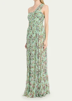 Ulla JohnsonAureline Floral Silk Gown