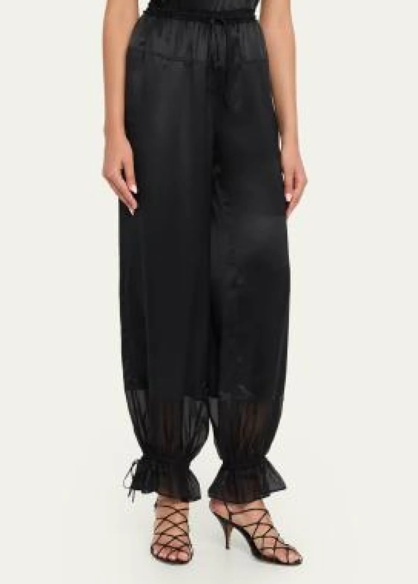 Ulla JohnsonCamile Silk Drawstring Pants