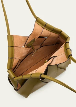 Ulla JohnsonCharlotte Woven Leather Shoulder Bag