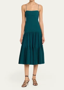 Ulla JohnsonMatilda Wool Drop-Waist Midi Dress