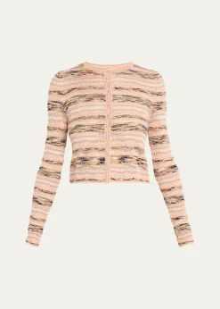Ulla JohnsonMia Wavy Knit Cardigan