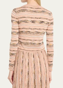 Ulla JohnsonMia Wavy Knit Cardigan