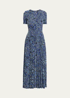 Ulla JohnsonSabine Short-Sleeve Jersey Maxi Dress
